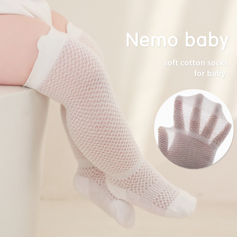 新生婴儿袜子夏季超薄防蚊高筒袜