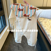 婴儿连体衣纯棉a类新生婴儿衣服0 3月男女宝宝和尚服