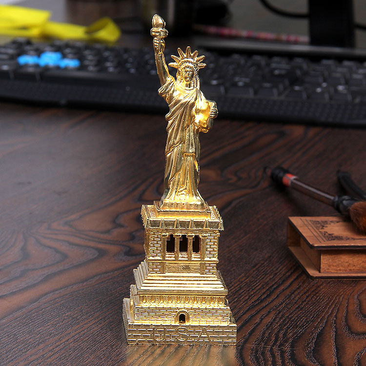 【清仓】自由女神像ZAKKA复古金属工艺品小摆件礼品盒旅游纪念品