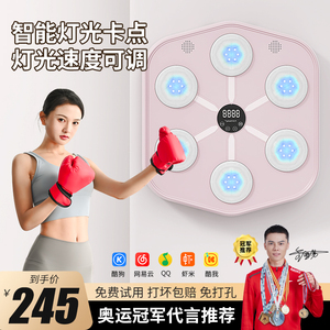 智能音乐拳击机家用成人墙靶儿童打击反应室内电子靶散打训练器材