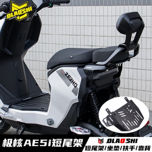 适用极核AE5i pro电动车改装欧老师载人短尾架后坐垫扶手靠背配件