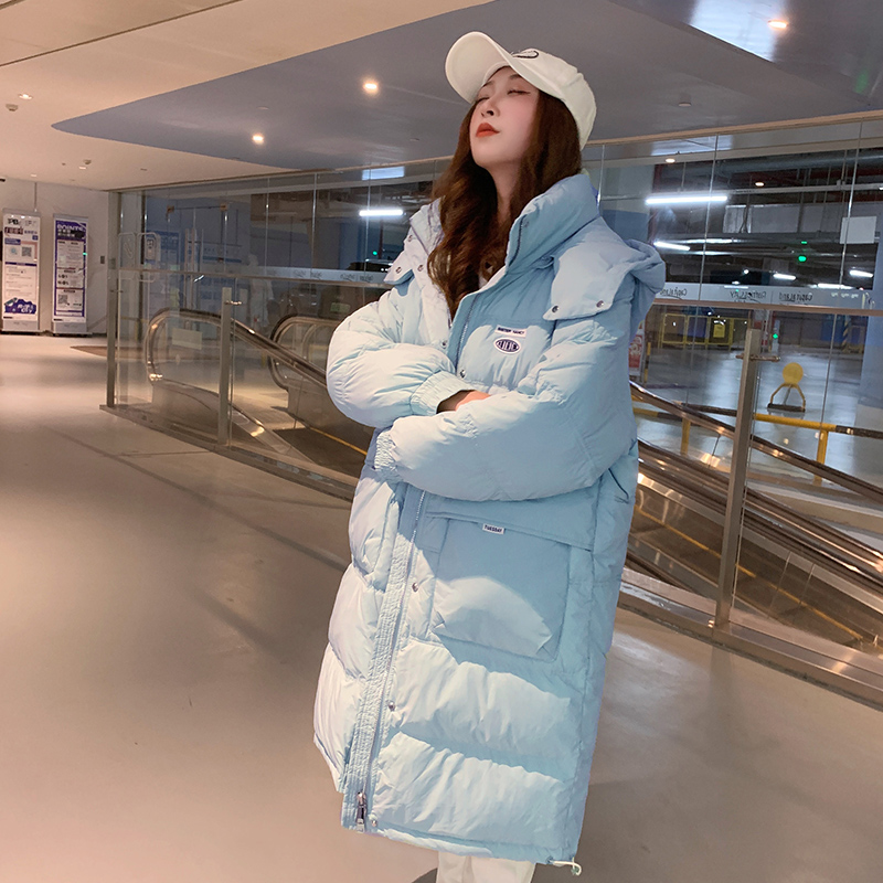 加厚面包服羽绒棉衣韩版中长款
