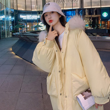 外套厚棉袄 潮秋冬季 oversize面包服短款 羽绒棉衣棉服女2022年新款