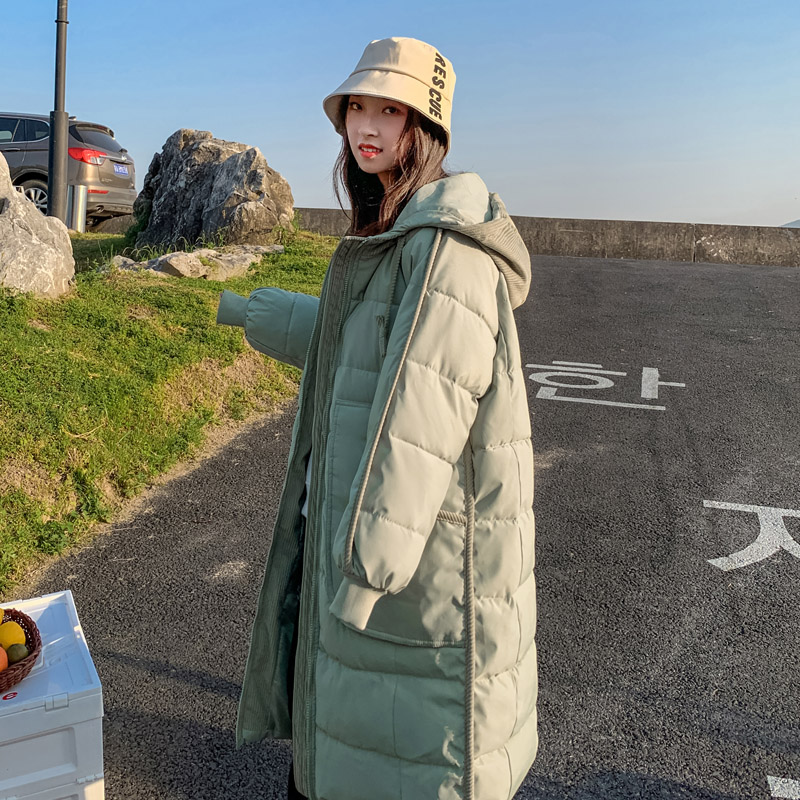 加厚面包服羽绒棉衣韩版中长款