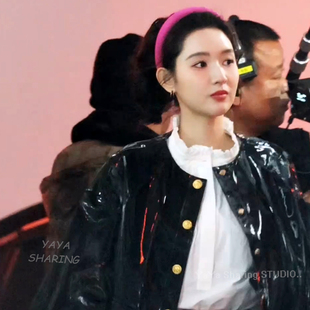 突然的喜欢林欢儿王玉雯同款发箍复古风糖果色绒面高颅顶外出头箍