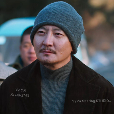 老舅崔国明郭京飞同款帽子纯色堆堆帽冷帽显脸小保暖包头帽针织帽