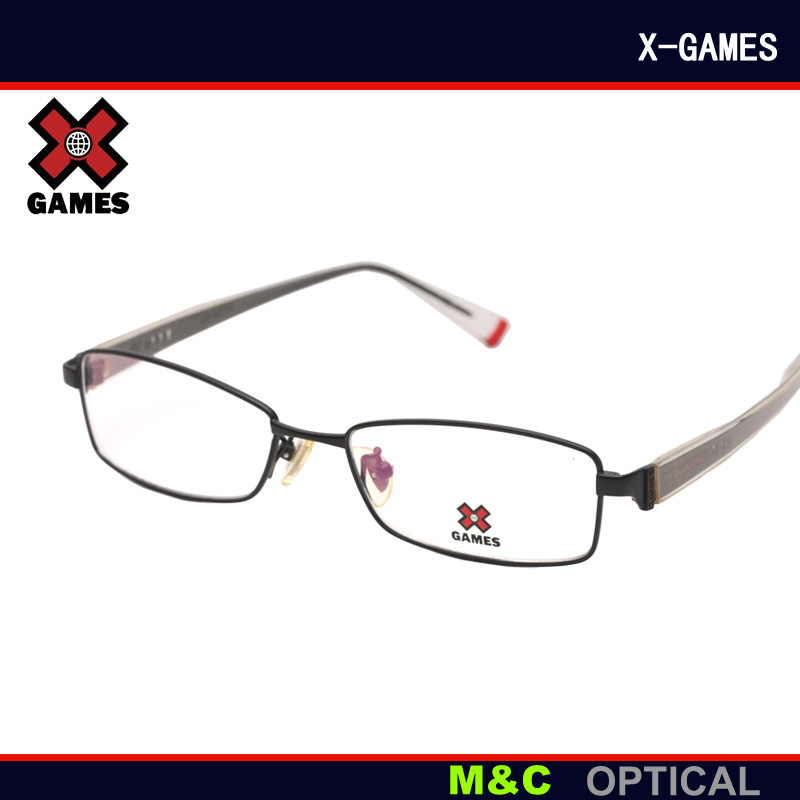 X-GAMES极限运动近视眼镜框 合金休闲时尚男女款全框光学眼镜架