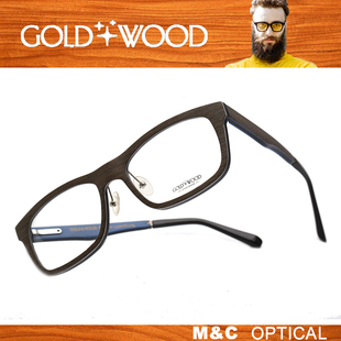 SIRIUS 手工木质眼镜架B16 SIRRAH 全框男女款 金加木GOLD&WOOD时尚
