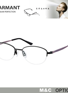 夏蒙CHARMANT商务眼镜架CH10495 10605 10618 10619 10626 10629