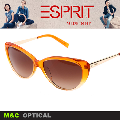 思捷ESPRIT埃斯普利特个性渐变色板材墨镜时尚女款太阳镜ET17824