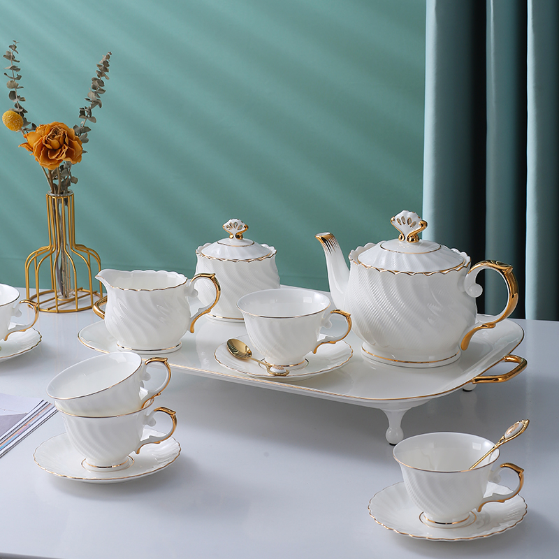 骨瓷婚礼欧式奢华高档咖啡杯碟