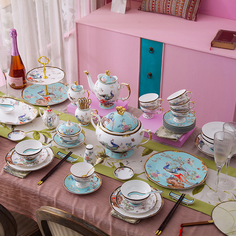 国潮餐具创意高档家用轻奢中式