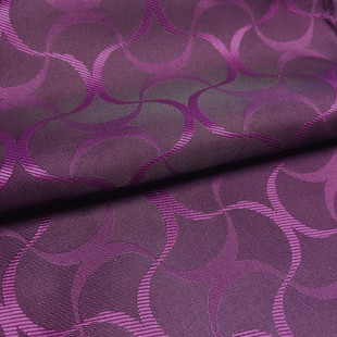 秋冬防静电羊绒呢大衣里料西服休闲装里衬葫芦紫色梭织提花里子布