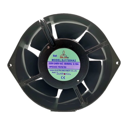 台湾三巨SJ1755HA2 AC220V 17055全金属耐高温轴流风机散热风扇