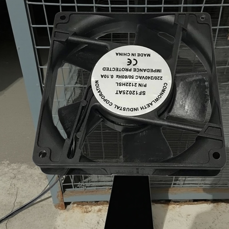 网络机柜排风扇 弱电机箱扇热热器强力220v 机箱冷却小型静音12cm