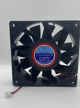 TDR12038BHLP 12V/24V 1.5A直径12公分伏排气电焊机暴力直流风机