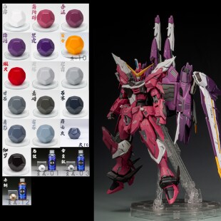 骑士模型漆 行长漆 正义套装漆 财喵喵正义GK 套装漆