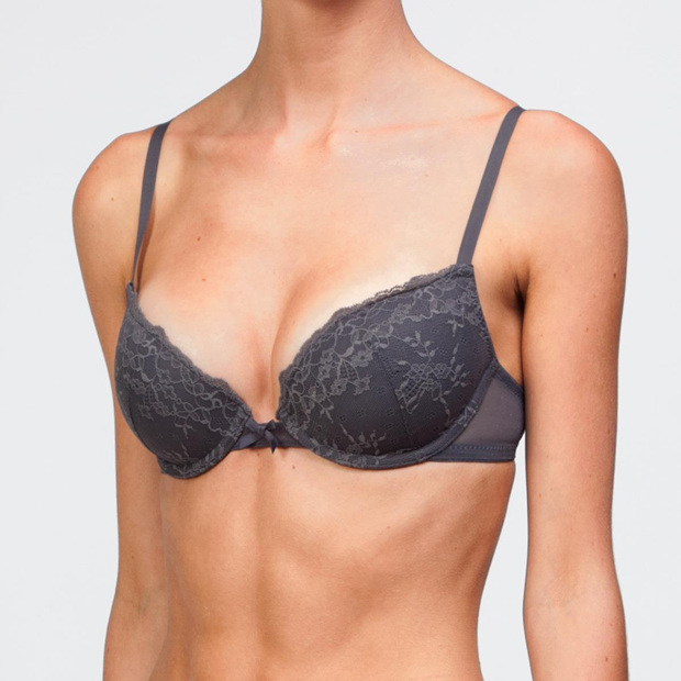 欧美风插片低鸡心文胸满80包邮