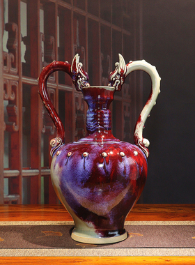 禹州神垕孔家钧窑商务礼品摆件