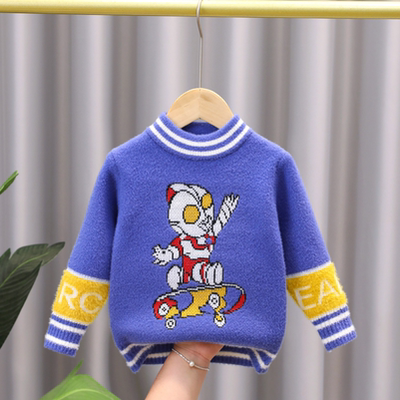 针织衫男女宝宝毛衣加绒加厚上衣