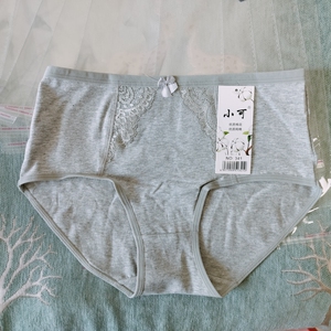 小可内裤341中版中腰女士加厚舒适棉质短裤女蕾丝弹力棉纯棉内裤