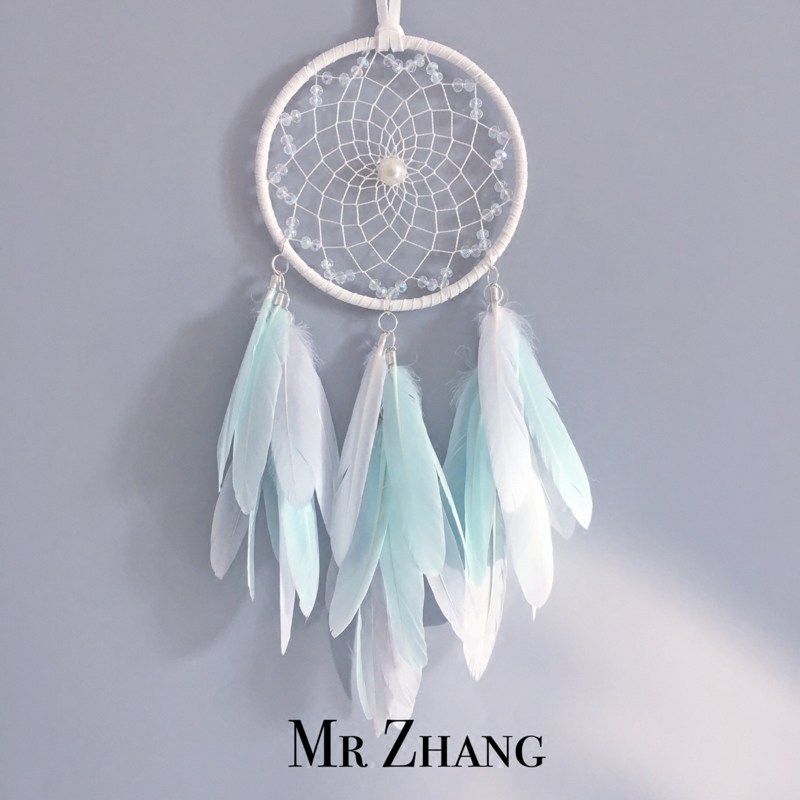 MR ZHANG原创捕梦网生日少女印第安羽毛挂饰文艺礼物覆古ins风