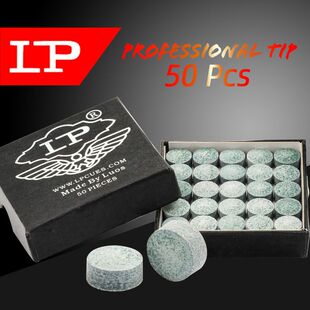 LP恒轩皮头A级10.5mm斯诺克英式台球杆配件耗材杆头枪头50颗/盒