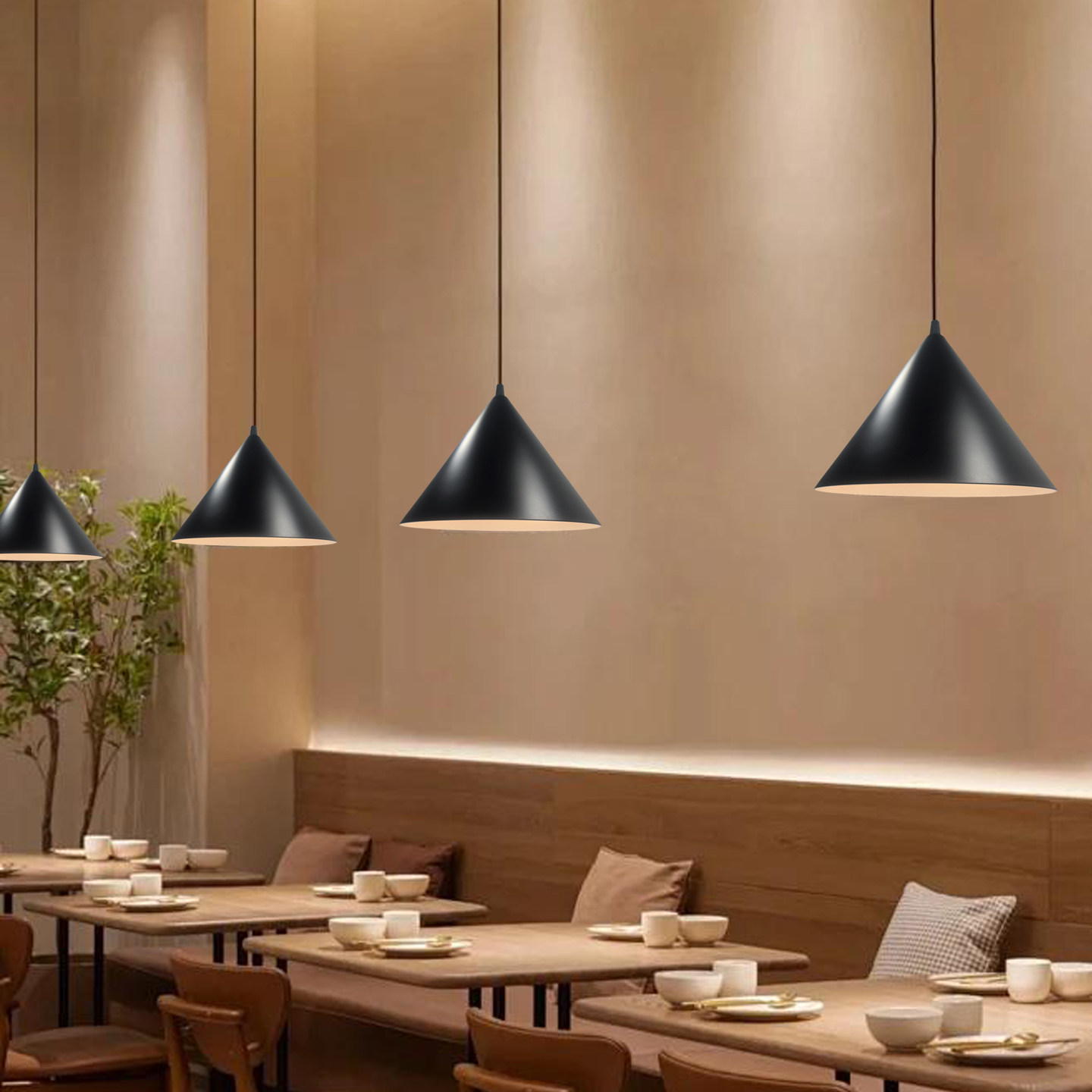 北欧吧台餐厅吊灯工业风小喇叭岛台咖啡厅奶茶店商用单头吊线灯罩,家装灯饰光源,酒店/宴会厅/餐饮吊灯,淘宝优惠券,粉丝福利购,淘宝优惠卷