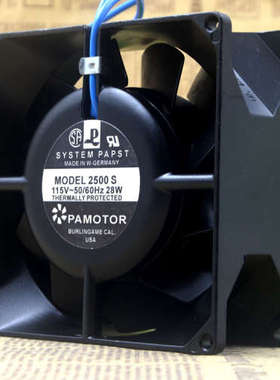 东芝 SYSTEM PAPST 2500S 115V 28W 12050 12CM 耐高温散热风扇