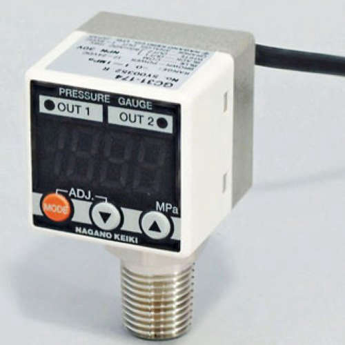 日本NKS长野计器GC73系列数字压力表GC73-30A/CM2 DC24V 0～5KGF