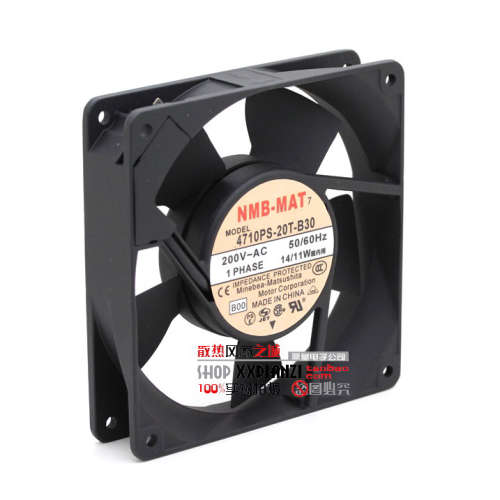 全新NMB 4710PS-20T-B30 12025 12CM 200V 14/11W 铝框 交流风机