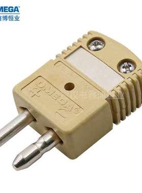 美国奥米佳耐高温260度插头K型热电偶公头端子HSTW-K-M-S测温插件