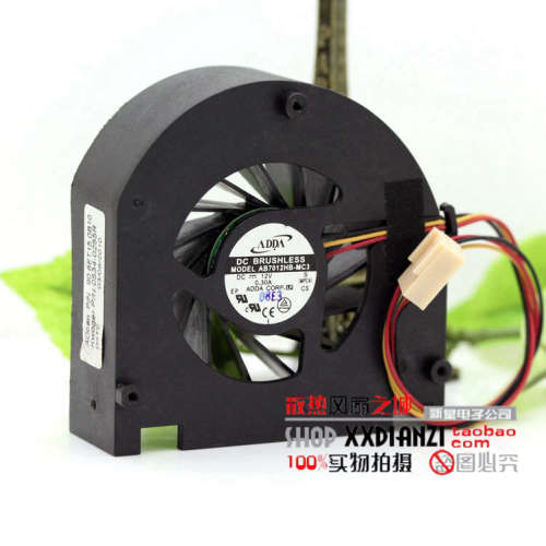 原装全新ADDA AB7012HB-MC3 7CM 12V 0.30A 双滚珠涡轮显卡风扇