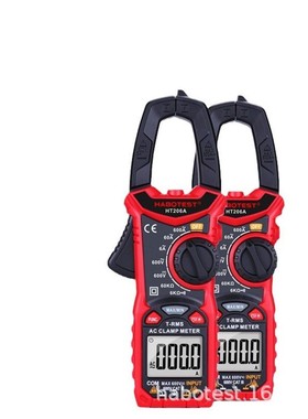 跨境 华博HT206A钳形表万用表高精度数字电流表钳表交流表自动