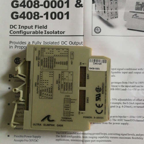 ULTRA SLIMPAK隔离器 转换器 G408-0001 现货