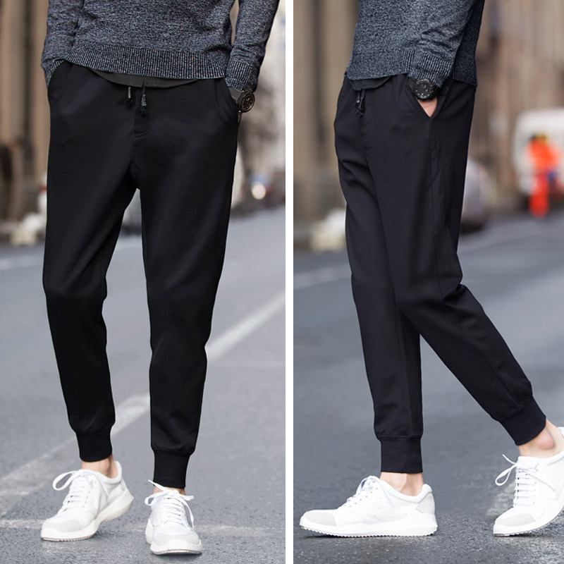 Casual pants man motion Haren pants Feet sweatpants  Easy spring and autumn trousers Korean Edition Trend student Ninth pantsin the Men's clothing, Casual pants  category - from Buy2taobao.com to provide professional Taobao agent buy service