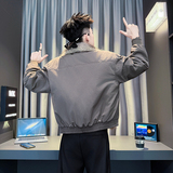 黑首F45-P138-控178抖音直播主风男士立领加厚流行百搭棉衣外套男，男装棉衣，星座309A