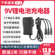 9V1A2A电子秤音响镍氢聚合物金属探测仪器2串18650锂电池充电器线