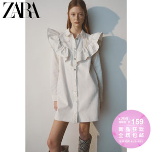 ZARA新款 TRF 女装 衬衫式牛仔连衣裙 06929004251