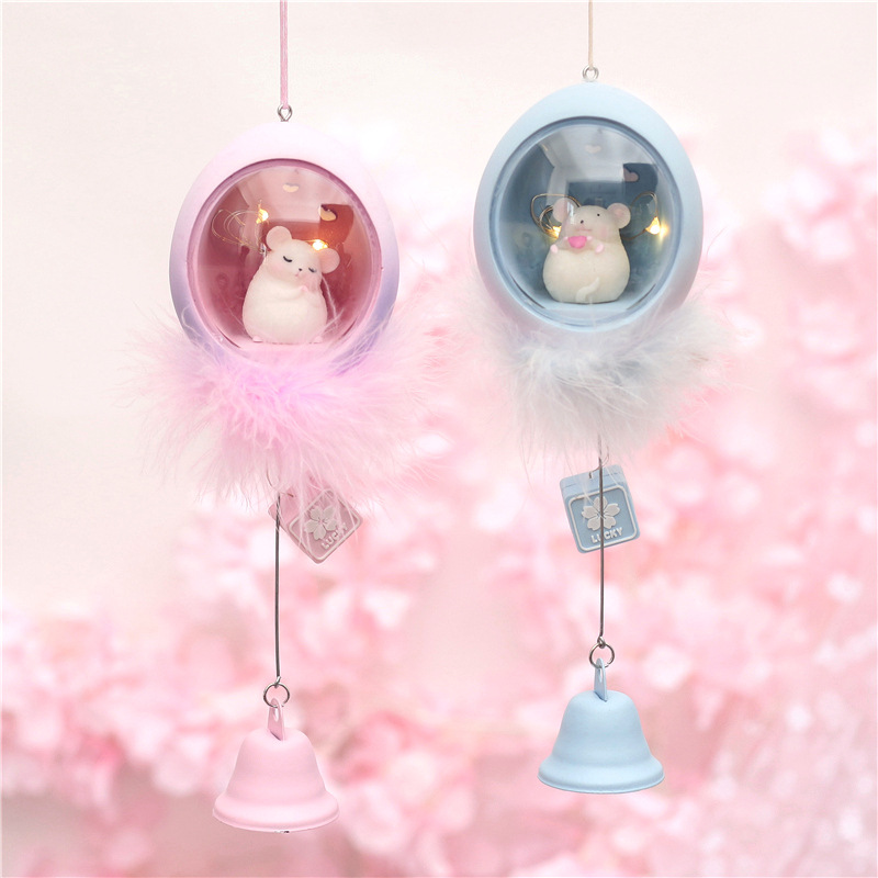 卡通老鼠摆件摇头公仔存钱罐生肖