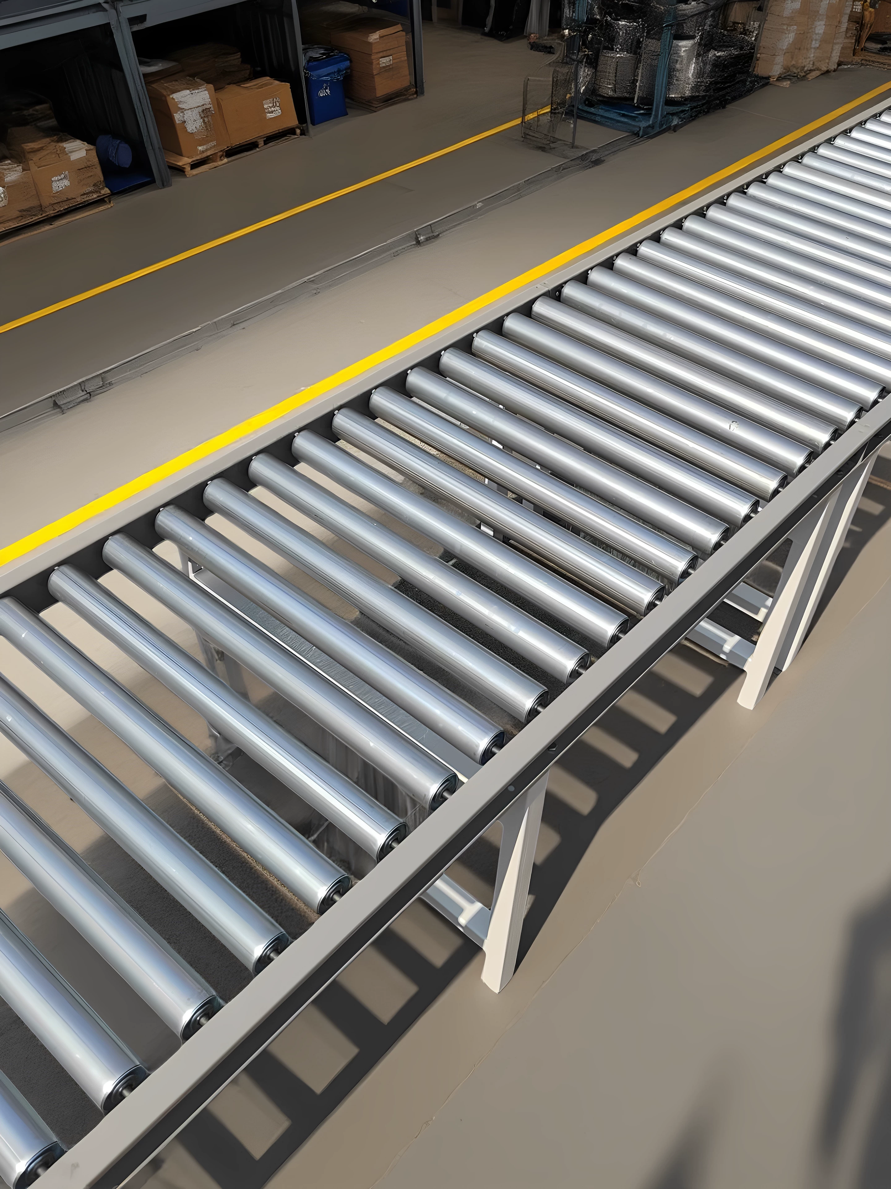 Spot unpowered roller conveyor roller conveyor belt assembly line roller roller slide wheel platform floor roller line
