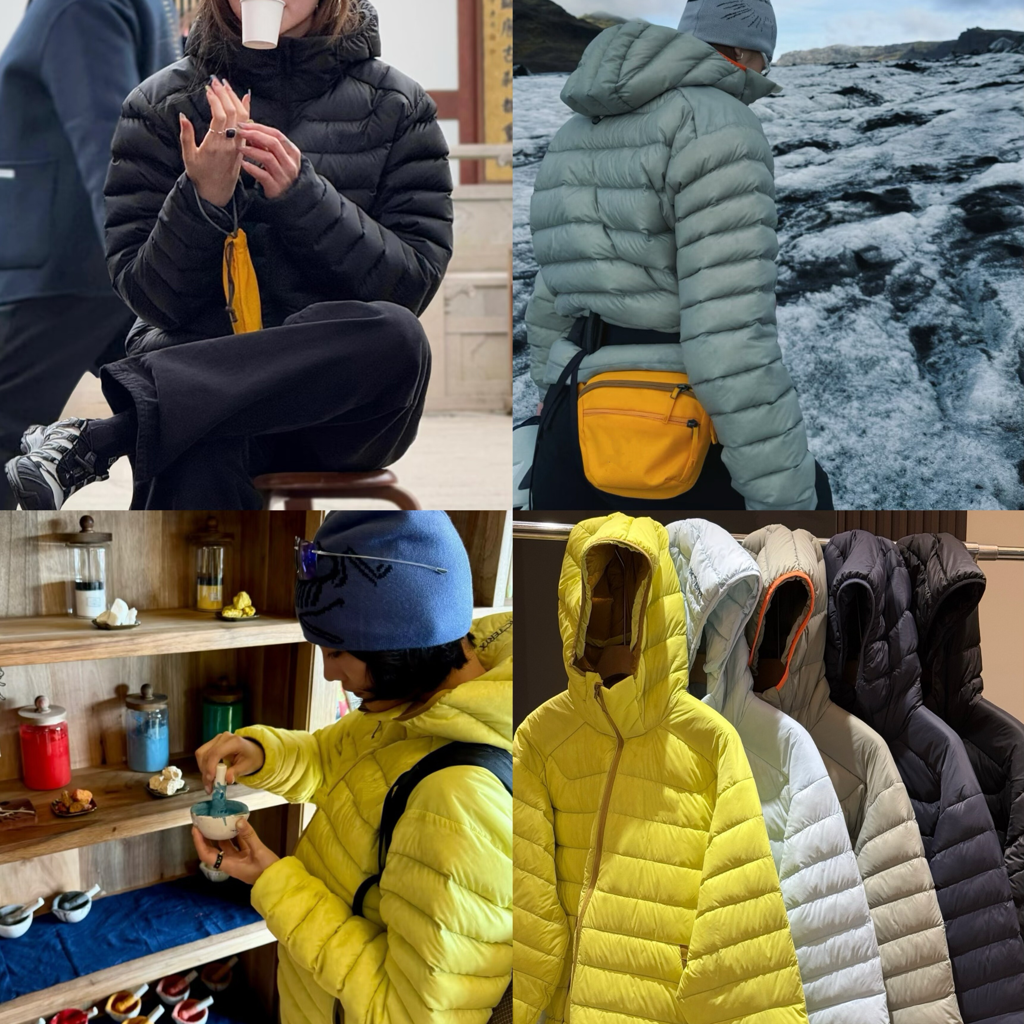 男女通用排骨羽绒服天然大朵绒超级蓬非常轻户外机能抗风防水保暖