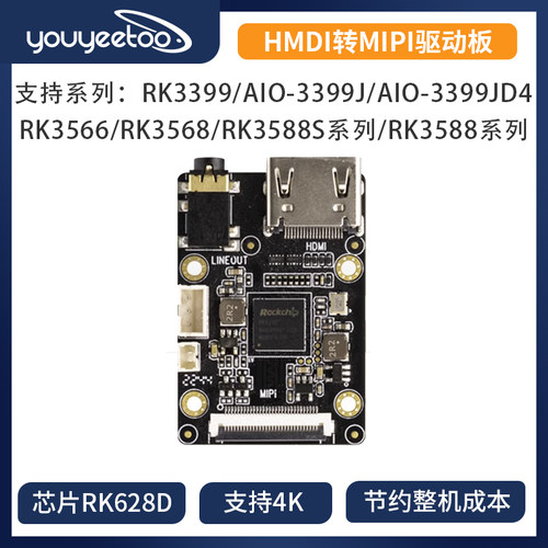 HDMI转mipi驱动板firefly
