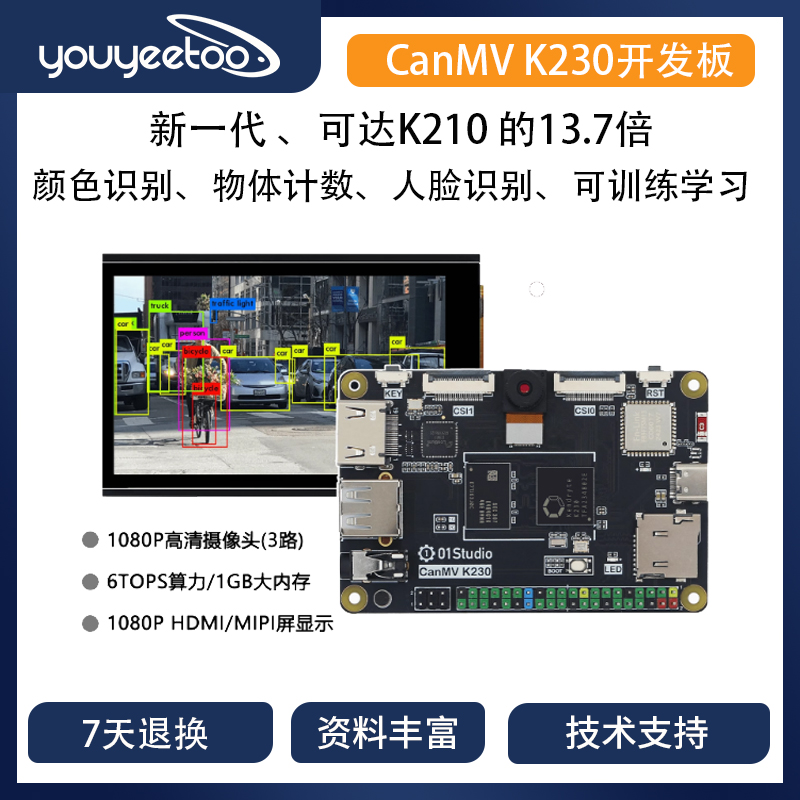 双核K230国产开发板视觉识别模块