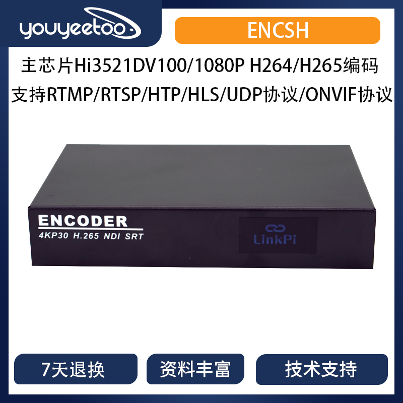 ENCSH SDI HDMI编码器 NDI编码器 高清 4K SRT RTMP H265 直播 电脑硬件/显示器/电脑周边 图文信息/采集卡 原图主图