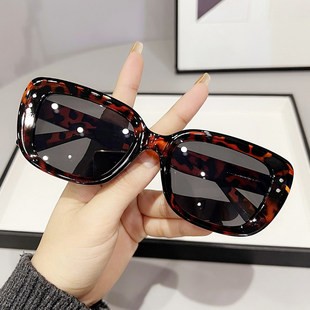 黑色墨镜女高级感大脸男士太阳镜防紫外线2026年开车眼镜网红同款