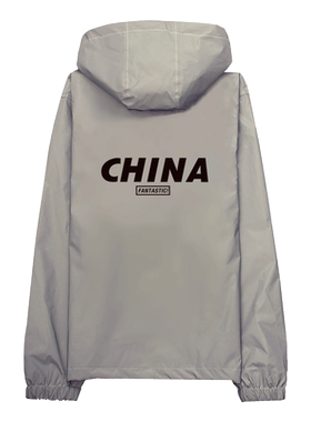 加绒加厚冲锋日系潮流3M反光衣服