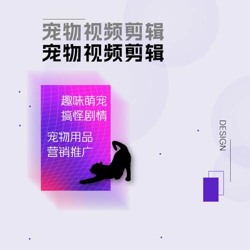 喵游科技视频剪辑代制作pr剪映宠物视频宠物用品厂家宣传个人商用