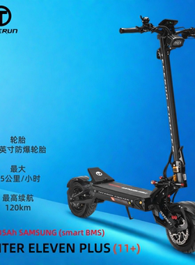 TEVERUN FIGHTER 11+高速越野电动滑板车减震折叠电动代步车3000W
