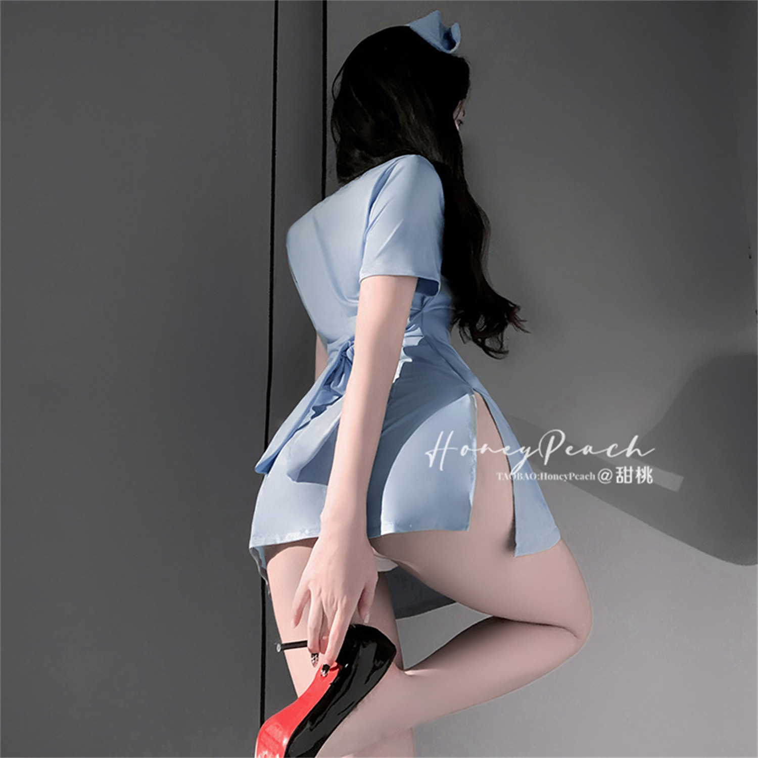 HP：纯欲小护士*御姐护士裙立领修身裙女仆制服夜店角色扮演套装